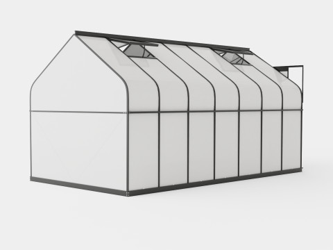 Greenhouse Diana 11500 Glass Black 3D Model
