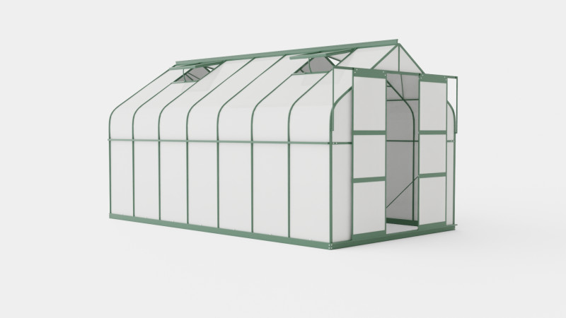 Greenhouse Diana 11500 Glass Green Modèle 3D .c4d .max .obj .3ds .fbx .stl .blend 