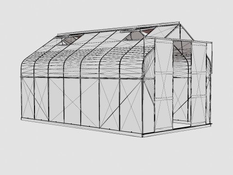 Greenhouse Diana 11500 Glass Green Modèle 3D