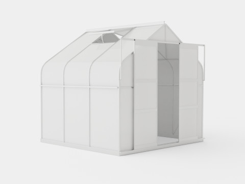 Greenhouse Diana 5000 Glass ALU 3D Model