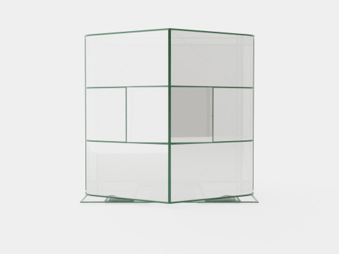 Greenhouse Diana 5000 Glass Green 3D Model