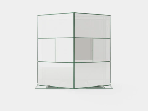 Greenhouse Diana 5000 Glass Green 3D Model