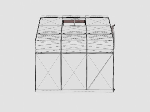 Greenhouse Diana 5000 Glass Green 3D Model