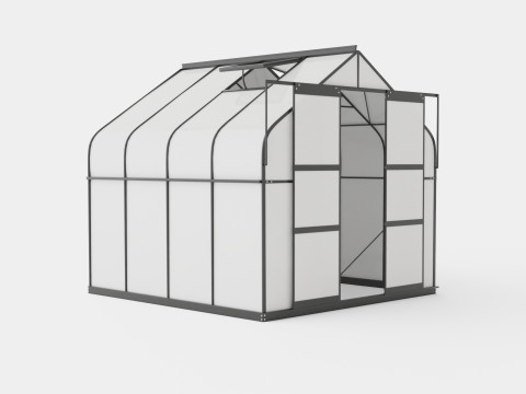 Greenhouse Diana 6700 Glass Black 3D Model