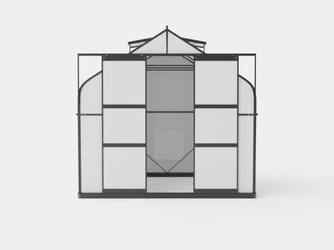 Greenhouse Diana 6700 Glass Black 3D Model