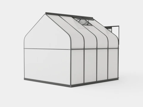 Greenhouse Diana 6700 Glass Black 3D Model