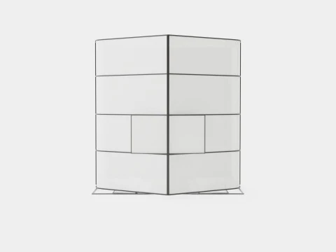 Greenhouse Diana 6700 Glass Black 3D Model