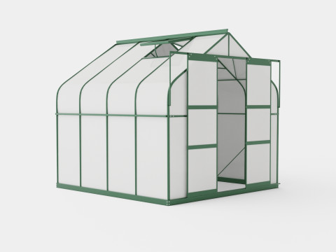 Greenhouse Diana 6700 Glass Green 3D Model