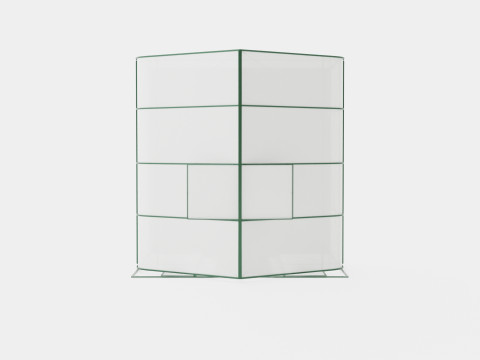 Greenhouse Diana 6700 Glass Green 3D Model