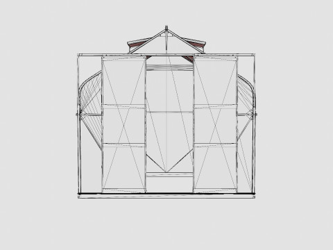 Greenhouse Diana 6700 Glass Green 3D Model