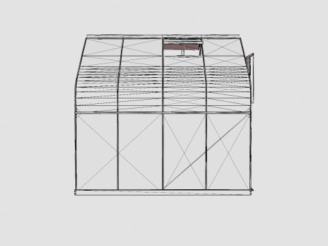 Greenhouse Diana 6700 Glass Green 3D Model