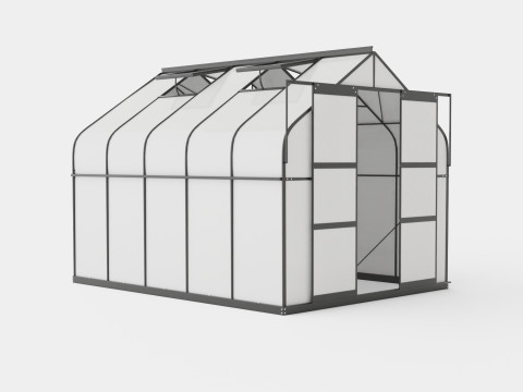 Greenhouse Diana 8300 Glass Black 3D Model