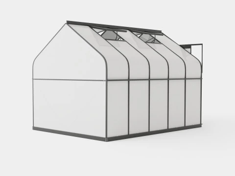 Greenhouse Diana 8300 Glass Black 3D Model