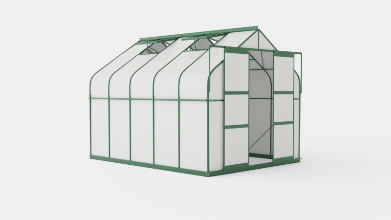 Greenhouse Diana 8300 Glass Green 3D-Modell .c4d .max .obj .3ds .fbx .stl .blend 