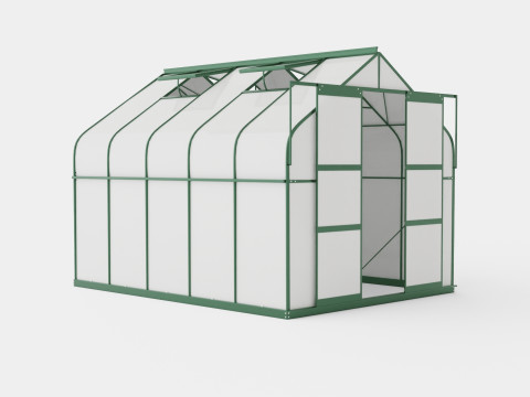Greenhouse Diana 8300 Glass Green 3D Model