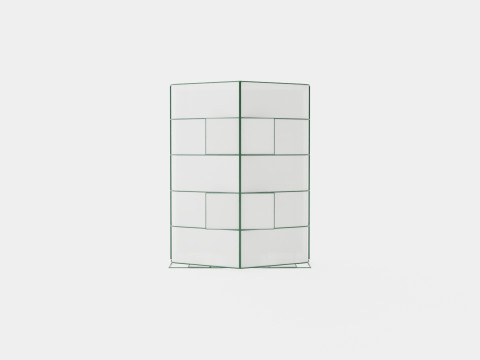 Greenhouse Diana 8300 Glass Green 3D-Modell