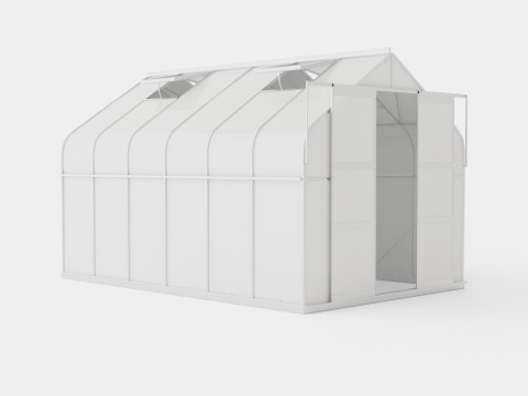 Greenhouse Diana 9900 Glass ALU 3D Model