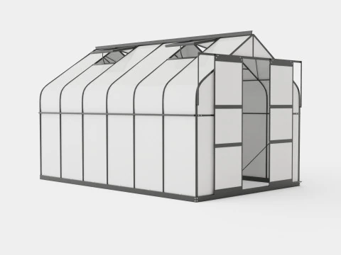 Invernadero Diana 9900 Cristal Negro Modelo 3D