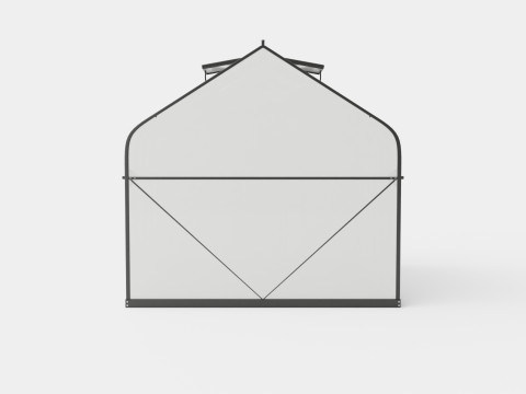 Greenhouse Diana 9900 Glass Black 3D Model