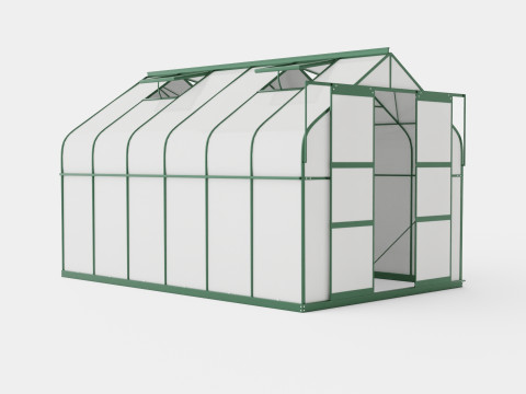 Greenhouse Diana 9900 Glass Green 3D Model