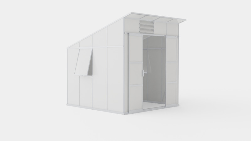 Greenhouse Freya 7600 Glass ALU Modelo 3D .c4d .max .obj .3ds .fbx .stl .blend 