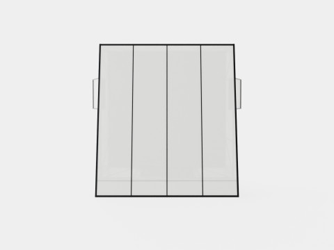 Greenhouse Freya 7600 Glass Black 3D Model