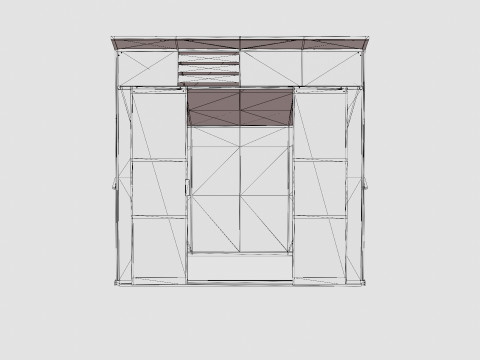Greenhouse Freya 7600 Glass Black 3D Model