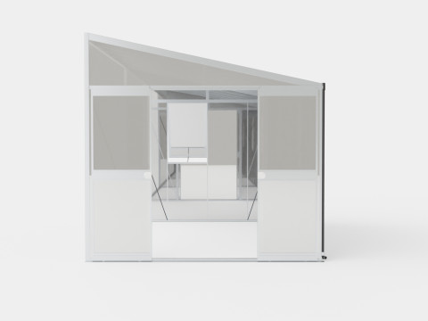 Greenhouse Helena 2 10200 Glass ALU 3D Model