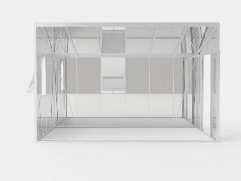 Greenhouse Helena 2 10200 Glass ALU 3D Model