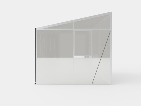 Greenhouse Helena 2 10200 Glass ALU 3D Model