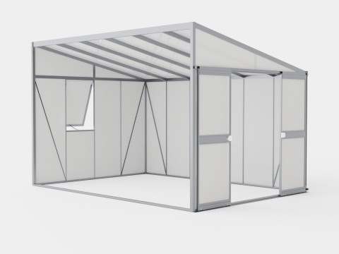 Greenhouse Helena 2 10200 Glass Grey Modèle 3D