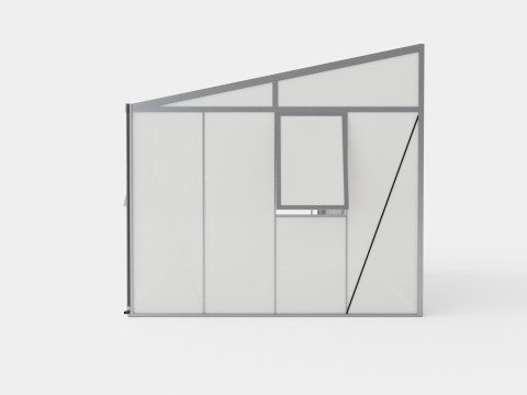 Greenhouse Helena 2 10200 Glass Grey 3D Модель