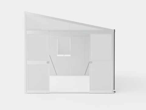 Greenhouse Helena 2 11900 Glass ALU 3D 모델