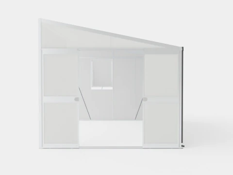 Greenhouse Helena 2 11900 Glass ALU 3D Model