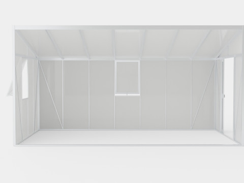 Greenhouse Helena 2 11900 Glass ALU 3D 모델