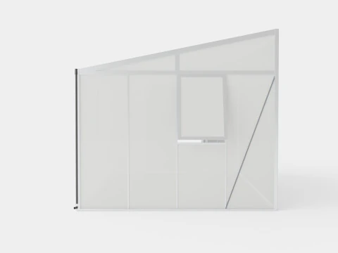 Greenhouse Helena 2 11900 Glass ALU 3D Model