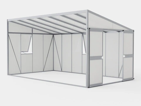 Estufa Helena 2 11900 Vidro Cinza Modelo 3D