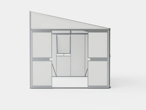Greenhouse Helena 2 8600 Glass Grey 3D Model
