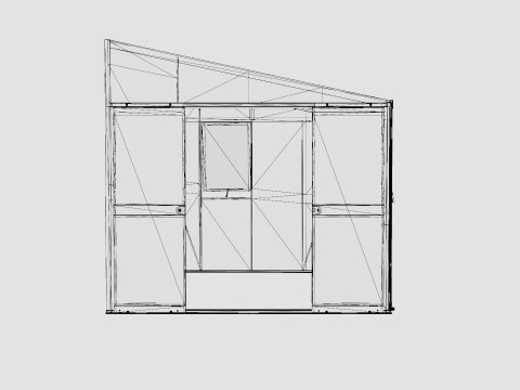 Greenhouse Helena 2 8600 Glass Grey 3D Модель