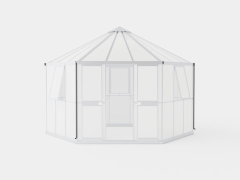 Greenhouse Hera 2 9000 Glass ALU 3D Model