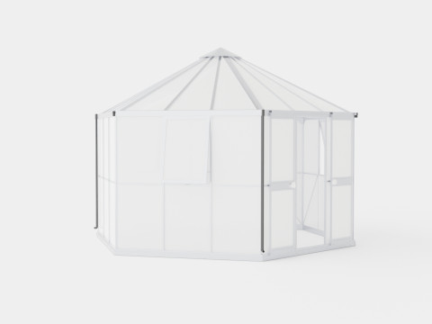 Greenhouse Hera 2 9000 Glass ALU 3D Model
