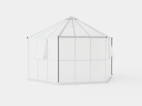 Greenhouse Hera 2 9000 Glass ALU 3D Model