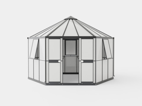 Greenhouse Hera 2 9000 Glass Black 3D Model