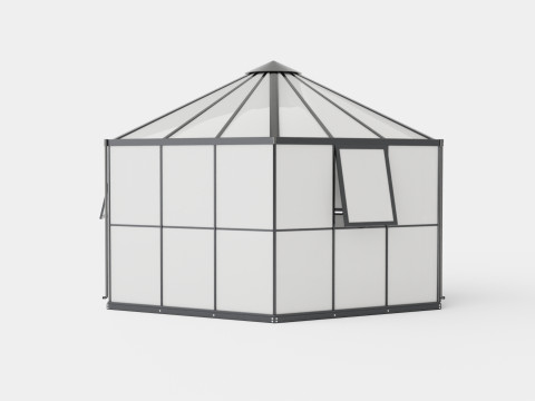 Greenhouse Hera 2 9000 Glass Black 3D Model