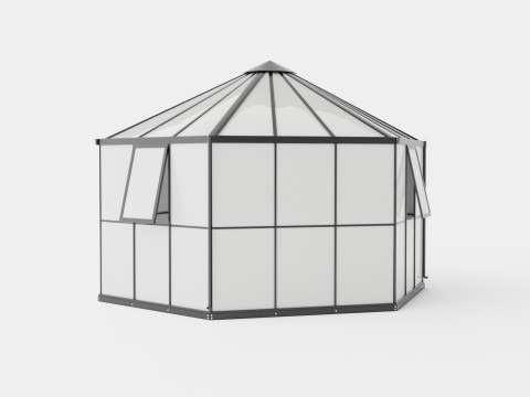 Greenhouse Hera 2 9000 Glass Black 3D Model