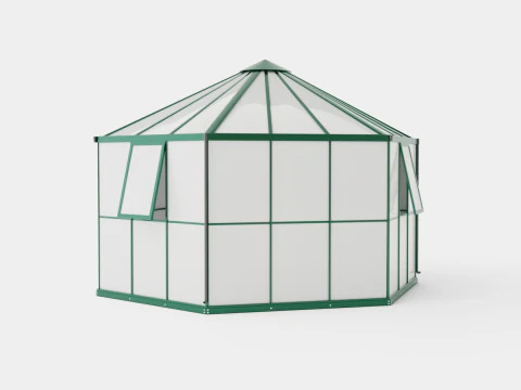 Greenhouse Hera 2 9000 Glass Green 3D Model