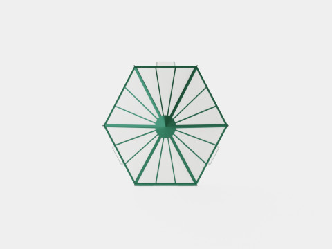 Greenhouse Hera 2 9000 Glass Green Modelo 3D