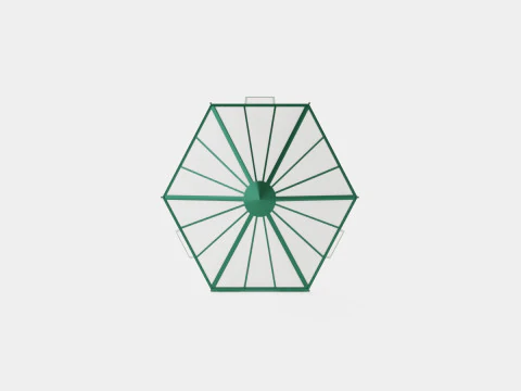 Greenhouse Hera 2 9000 Glass Green 3D Model