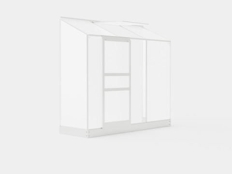 Greenhouse Ida 1300 Poly ALU 3D-Modell