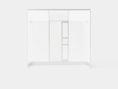 Greenhouse Ida 1300 Poly ALU 3D 모델